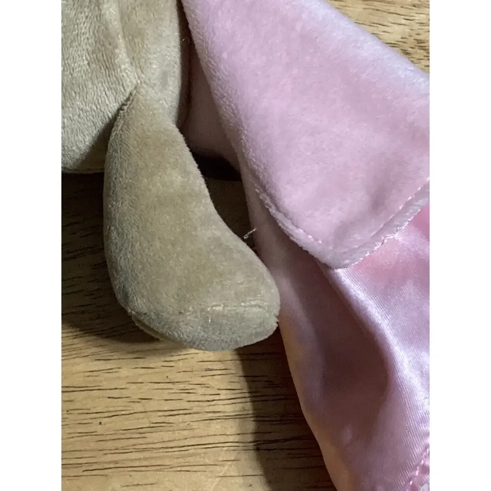 Carters Child of Mine Pink Lovey Monkey Sweet Cupcake Rattle Head Satin Security